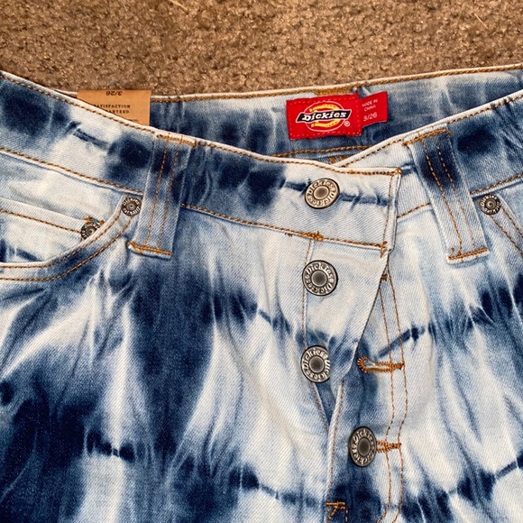 Tie dye denim jean shorts Dickies - Picture 2 of 3
